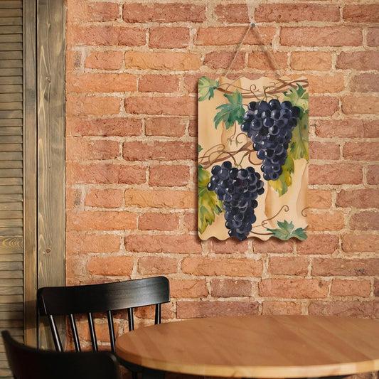 Cartello in Metallo "Uva"