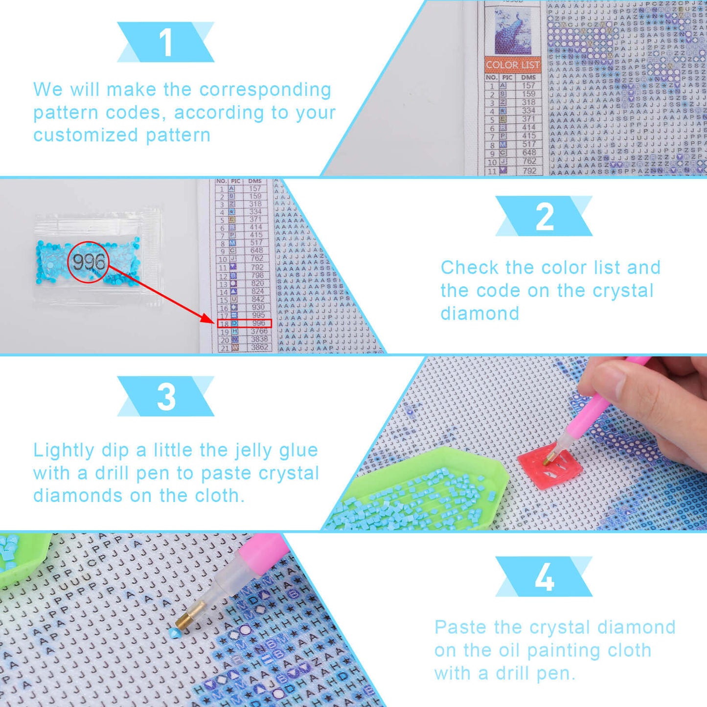 Dipinto a Diamante su tela "Cactus"