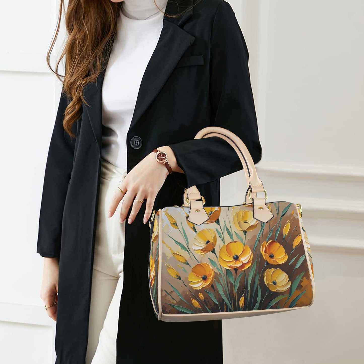 Borsa con manici "Papaveri"