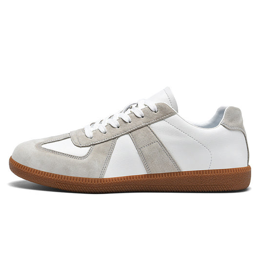 Sneaker in pelle, stile retrò, sportive, casual