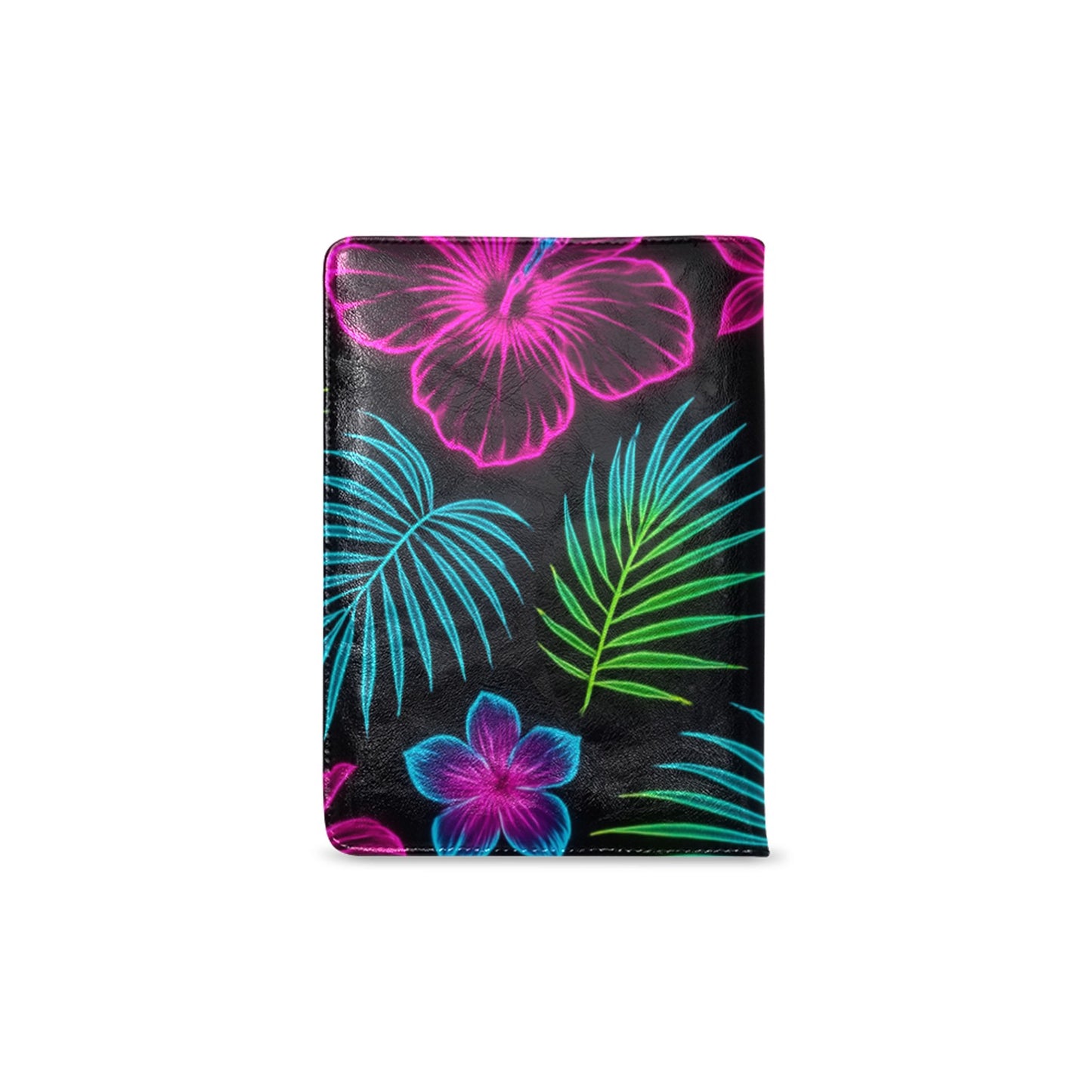 Quaderno di design con motivo tropicale neon A5