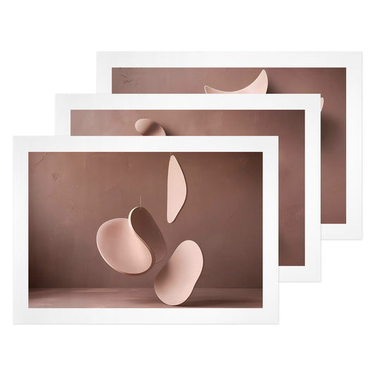 Trittico Artistico, stampa su tela "Fluttuazioni"