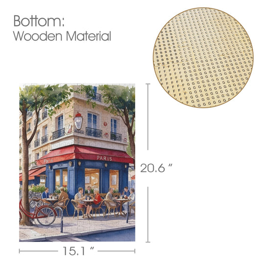 Puzzle rettangolare da 500 Pz "Bistrot"