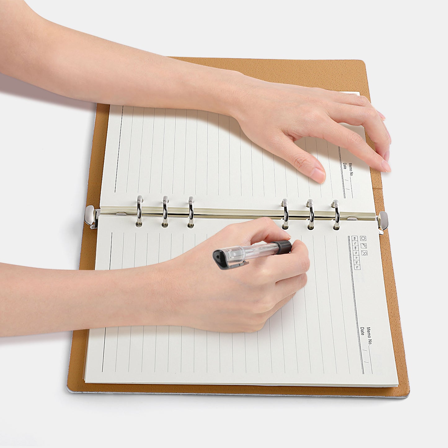 Quaderno con raccoglitore di design (A5) Bolle