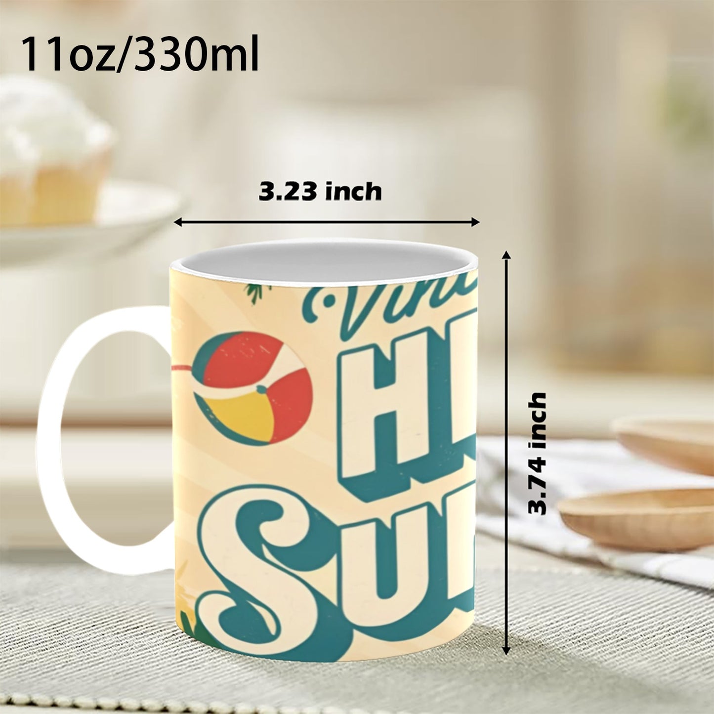 Tazza bianca Vintage