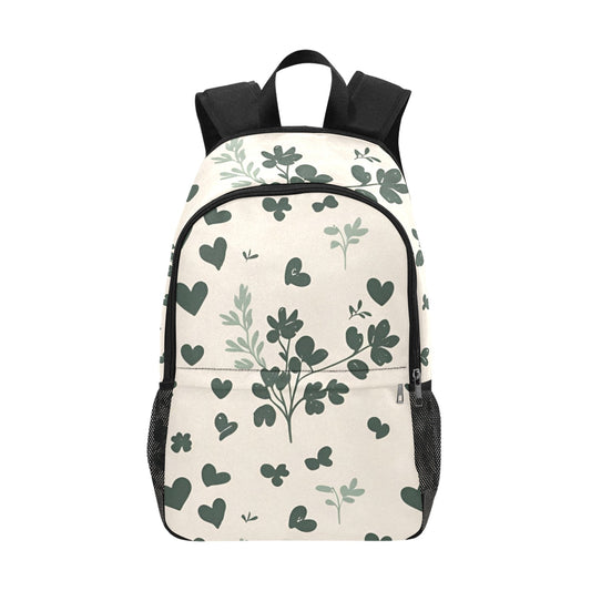 Zaino casual unisex con stampa integrale e tasche laterali in rete