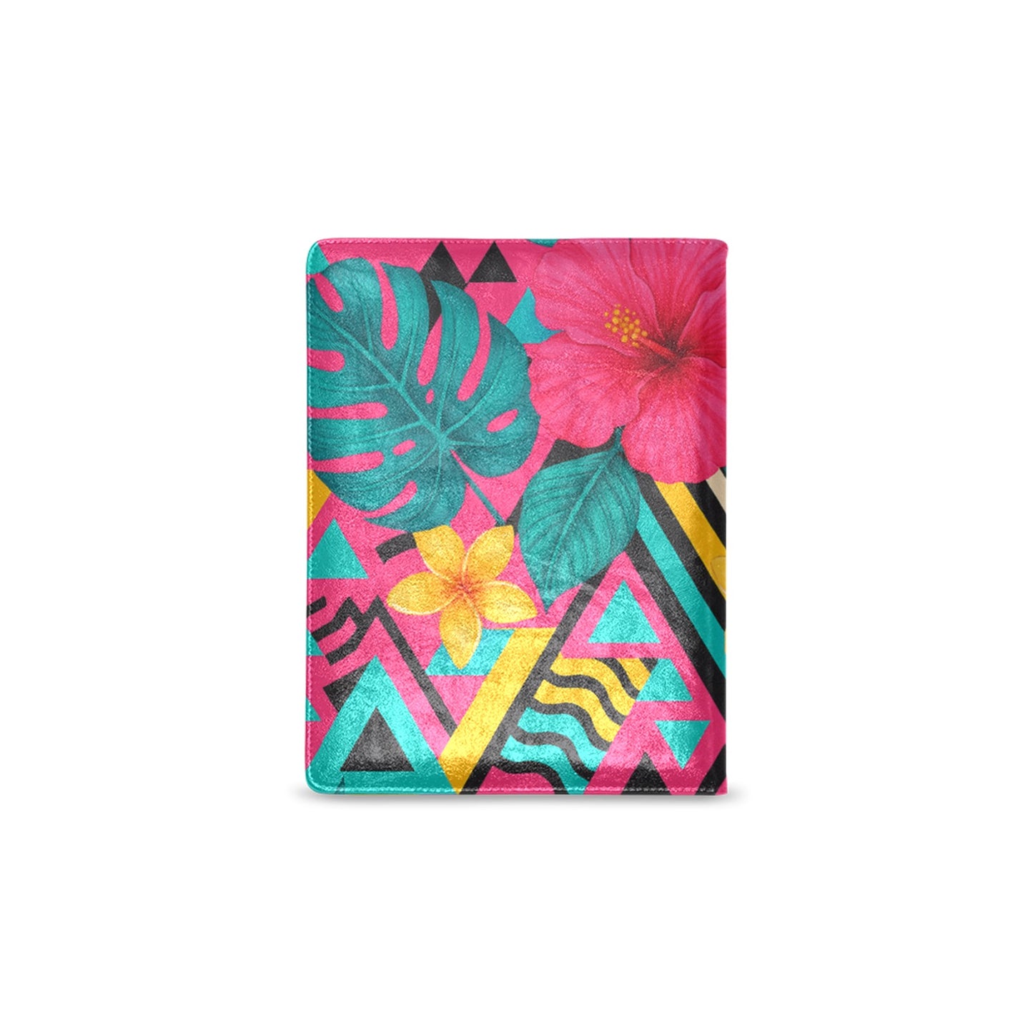 Taccuino di design geometrico tropicale