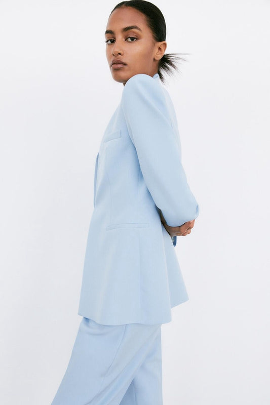 Blazer elegante senza risvolto