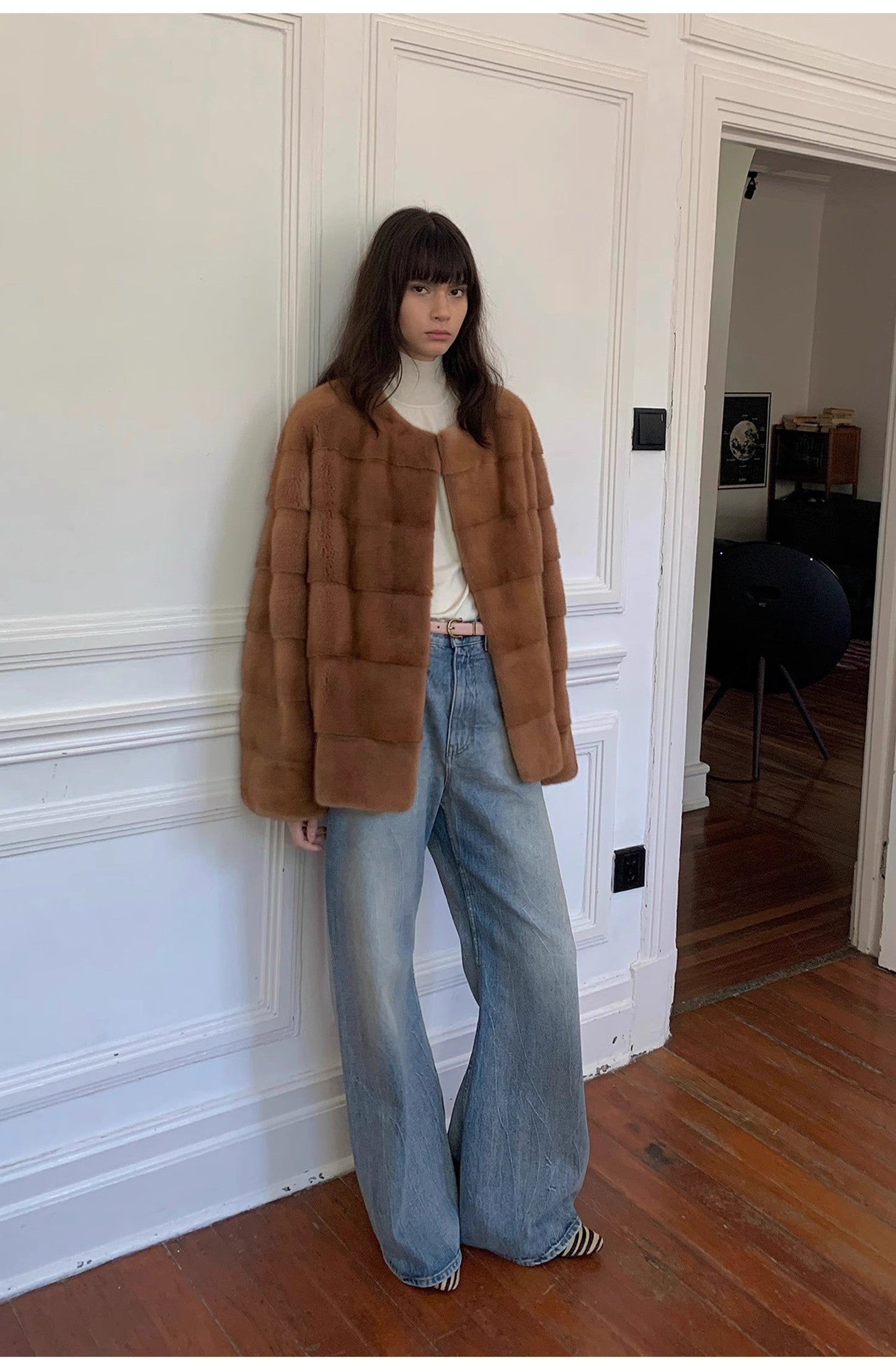 Jeans larghi e dritti da donna "Magic Dream" con effetto retrò