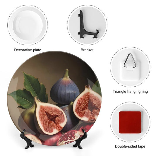 Piatto decorativo in porcellana Bone China