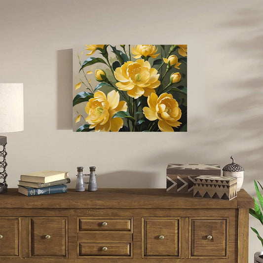 Pannello in Legno "Peonie"