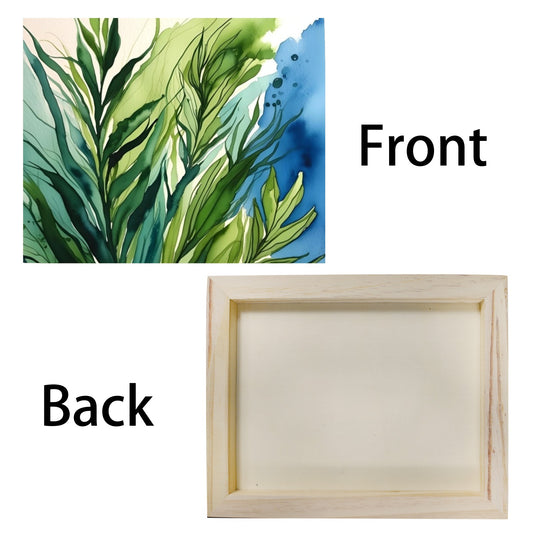 Pannello in Legno "Macchie di Verde"