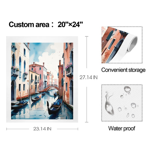 Set di stampa su tela, quattro pezzi "Venezia"