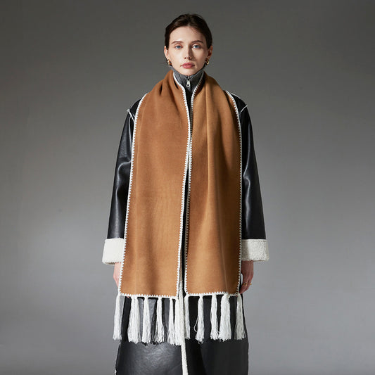 Sciarpa in fibra di poliestere double-face