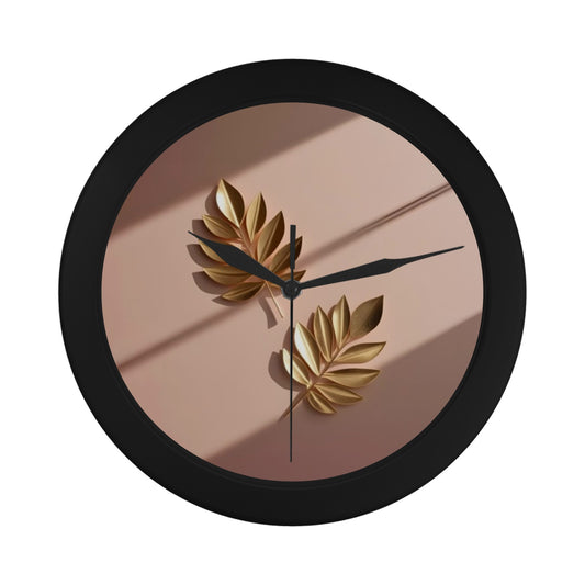 Black Plastic Wall Clock