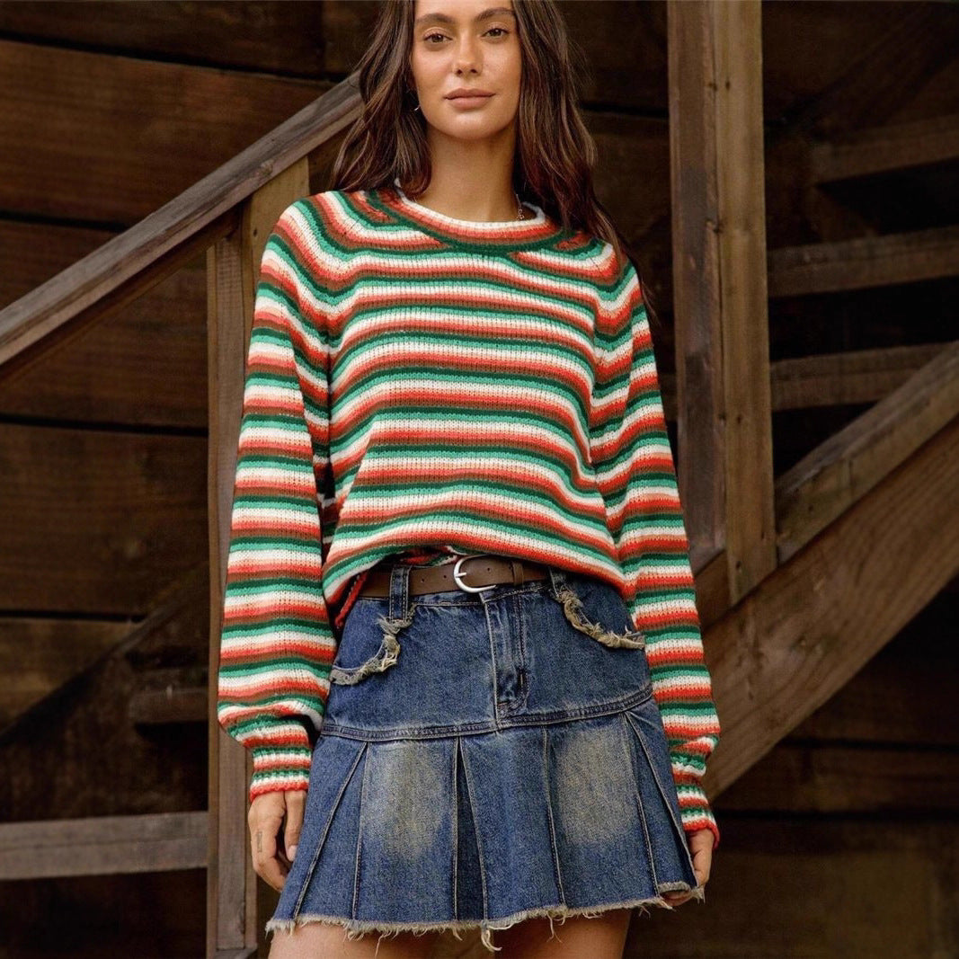 Pullover Donna a Righe FEI ADLER – Urban Stripe Raglan Fit