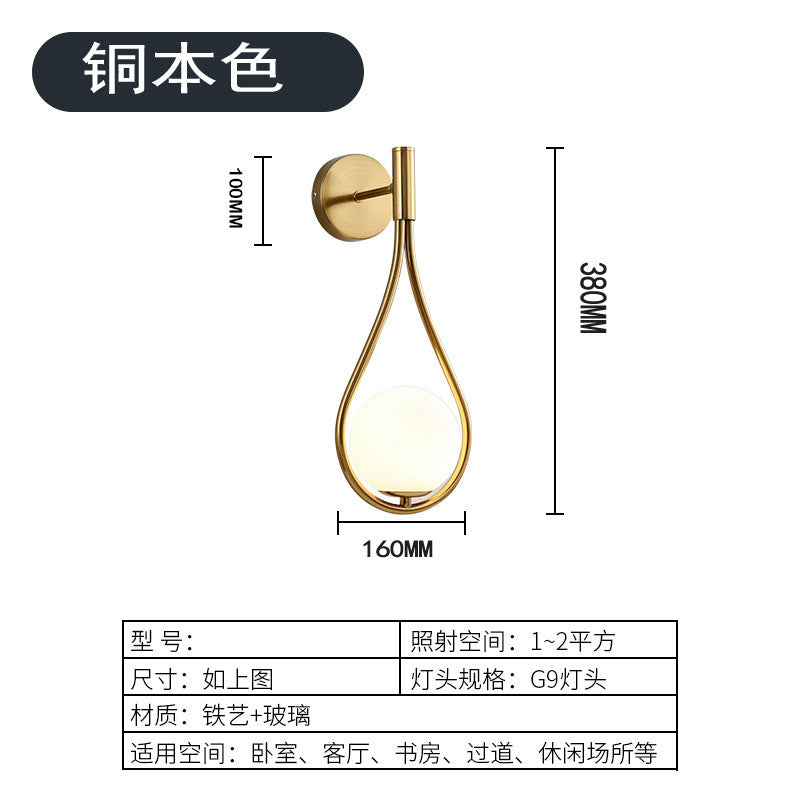 Nordic Glass Line – Lampada da Tavolo in Vetro E27