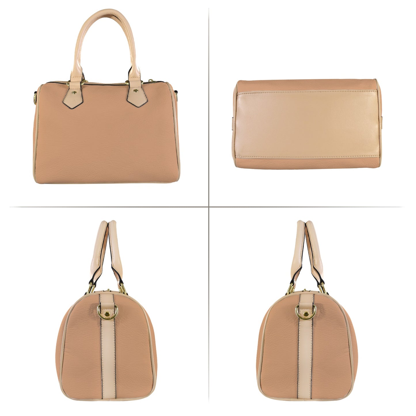 Borsa con manico in tinta unita "Rosa"