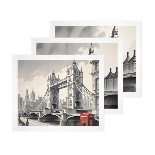 Trittico Artistico, syampa su tela "London Bridge"