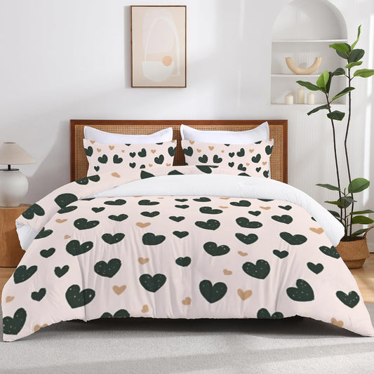 Set biancheria da letto "Cuoricini"