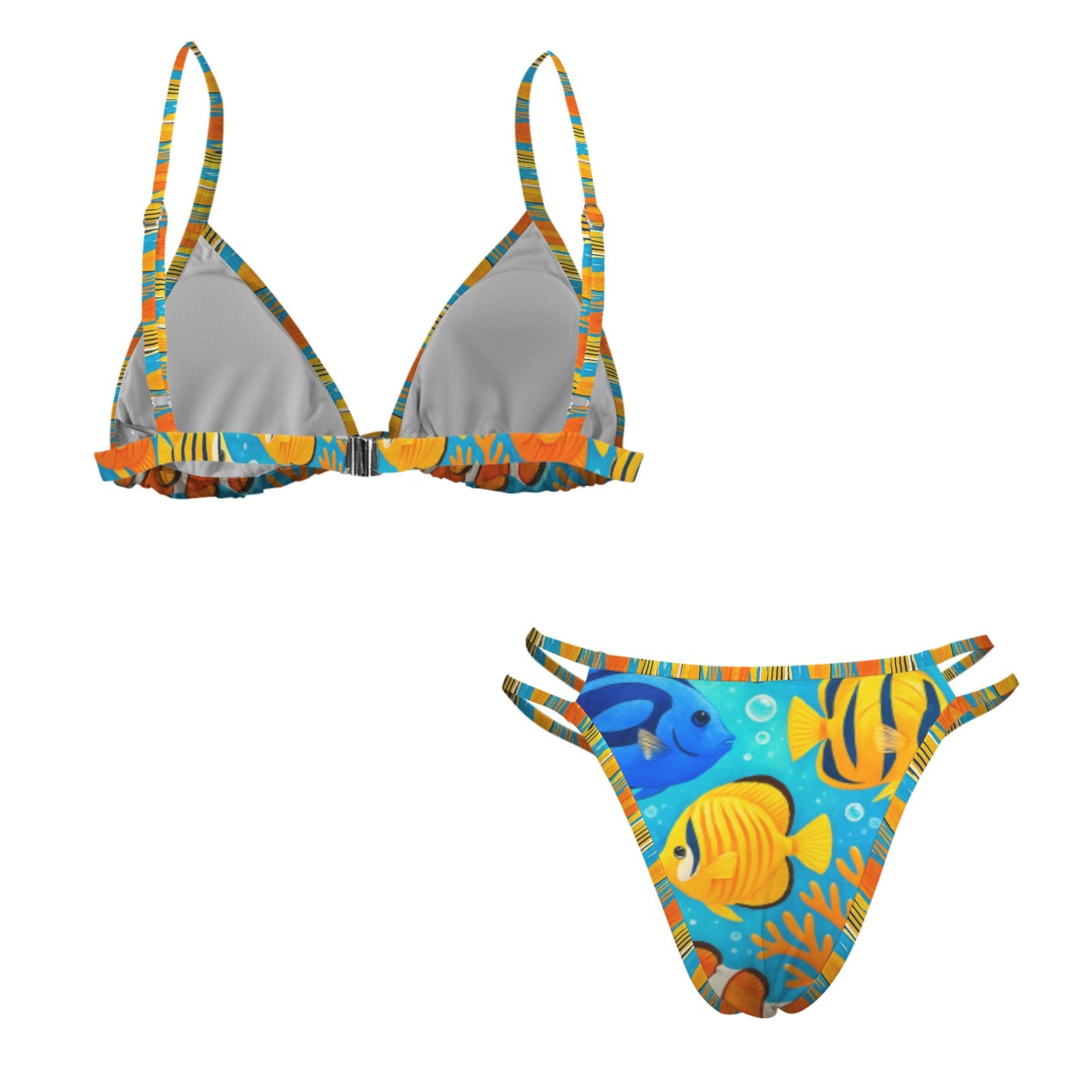 Bikini a triangolo con scollo a V