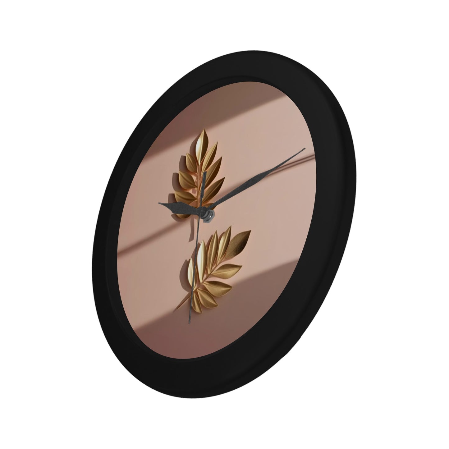 Black Plastic Wall Clock