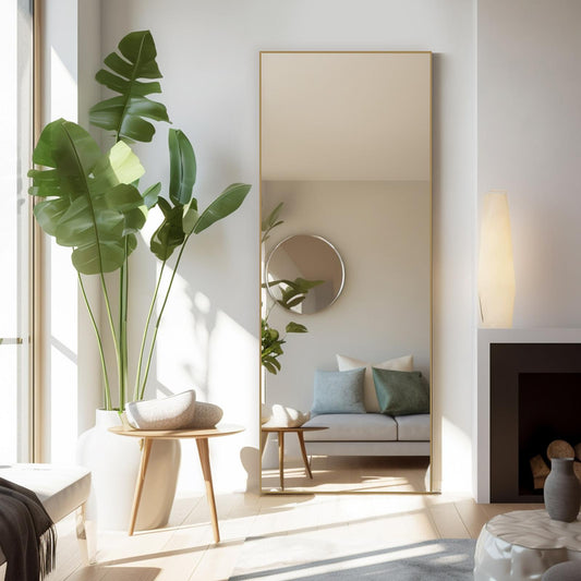 Specchio a figura intera, rettangolare da terra o da parete