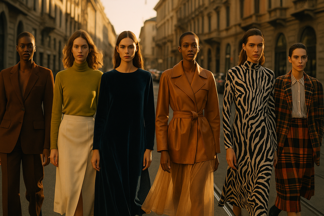 Moda ottobre 2025: colori, materiali e stampe che dettano tendenza