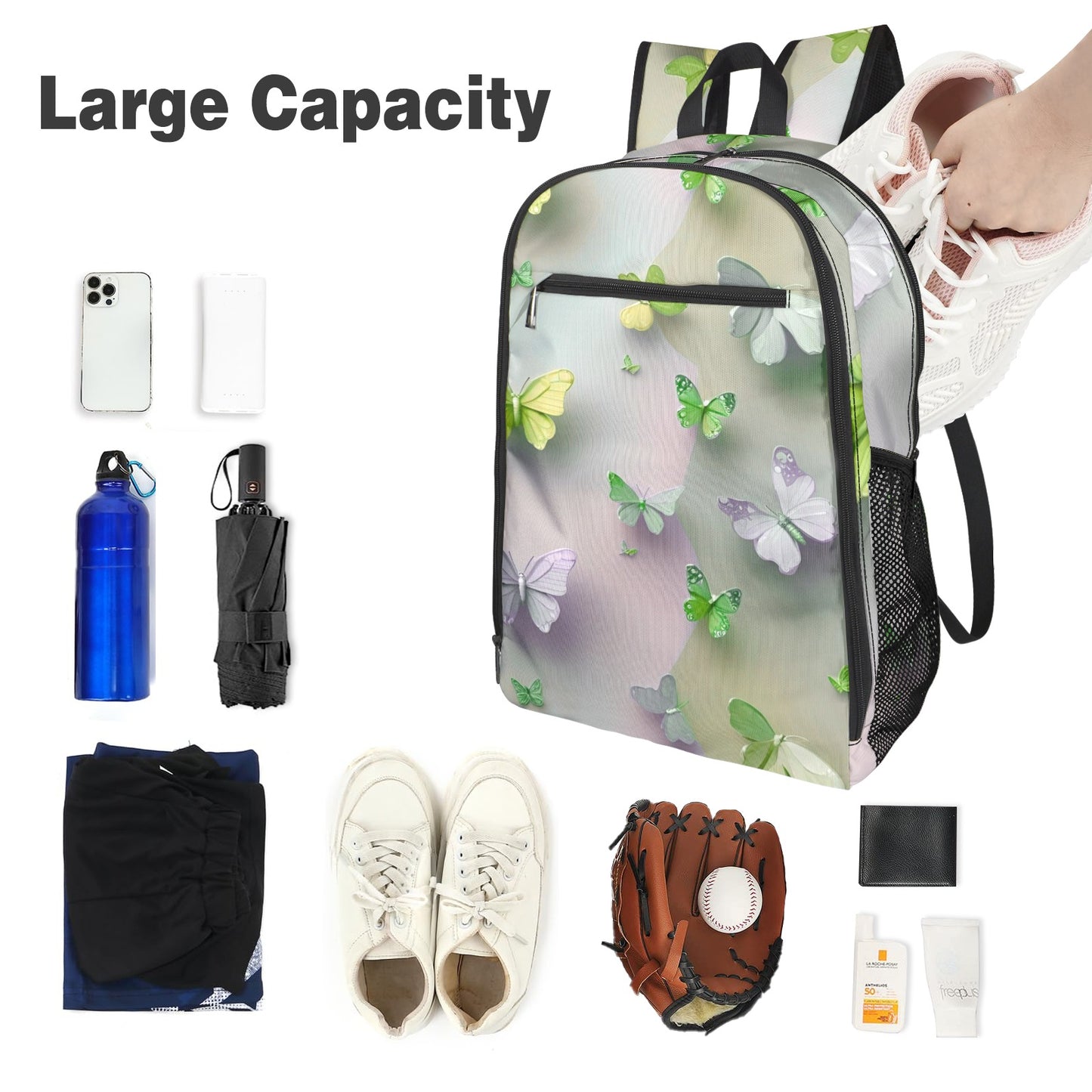 Zaino sportivo per il tempo libero con stampa integrale