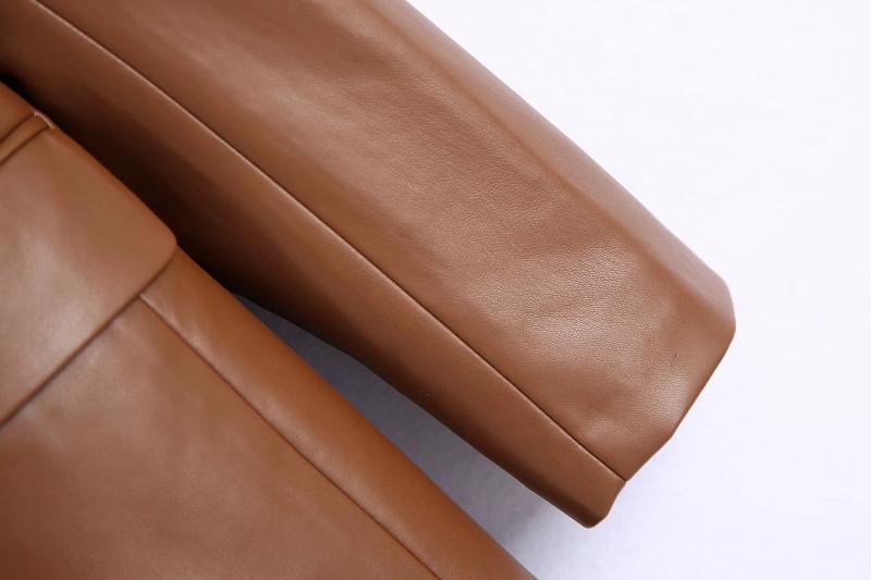 Blazer in similpelle francese