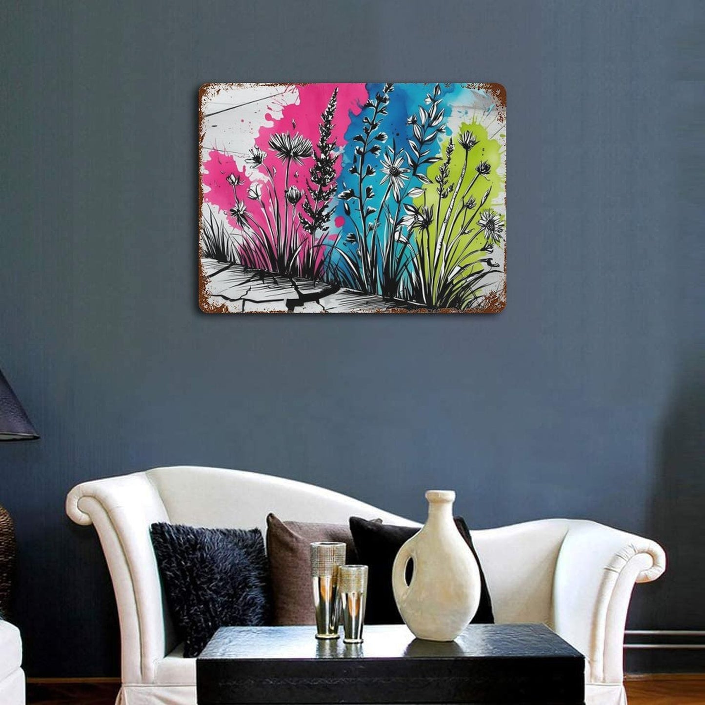 Cartello in Metallo "Pop Street"