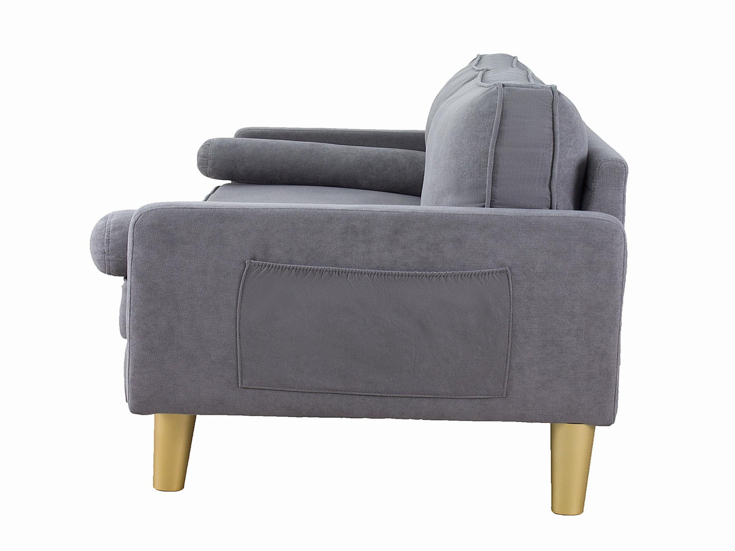 Divano in lino con 2 cuscini,  moderno ed elegante