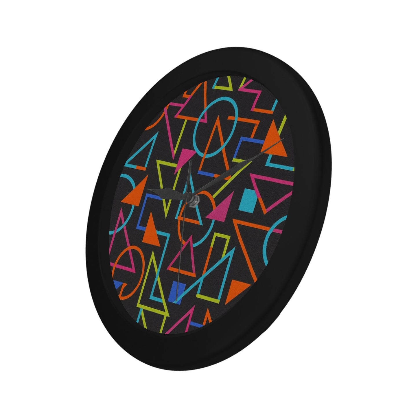 Black Plastic Wall Clock