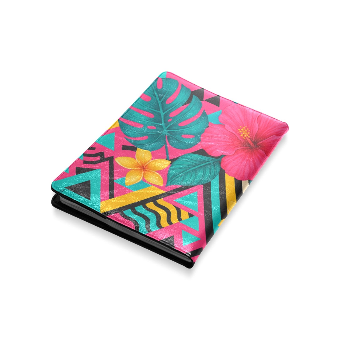 Taccuino di design geometrico tropicale