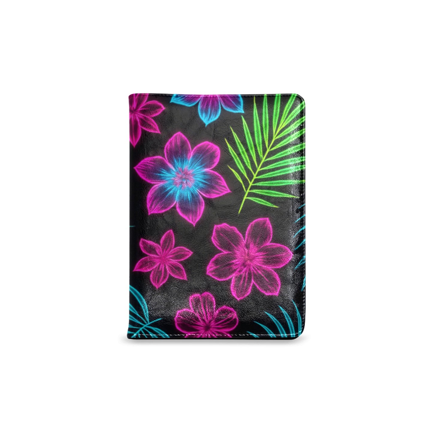 Quaderno di design con motivo tropicale neon A5