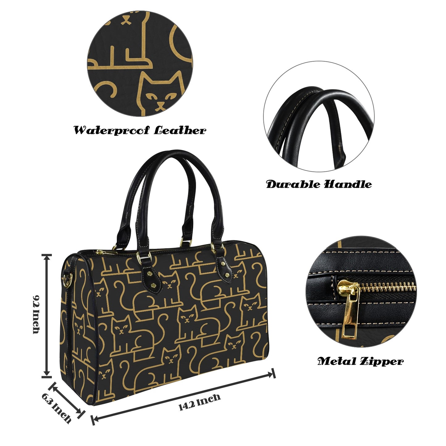 Borsa a tracolla con manici "Sfinge"