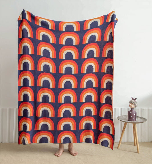 Coperta nordica in cotone e lana