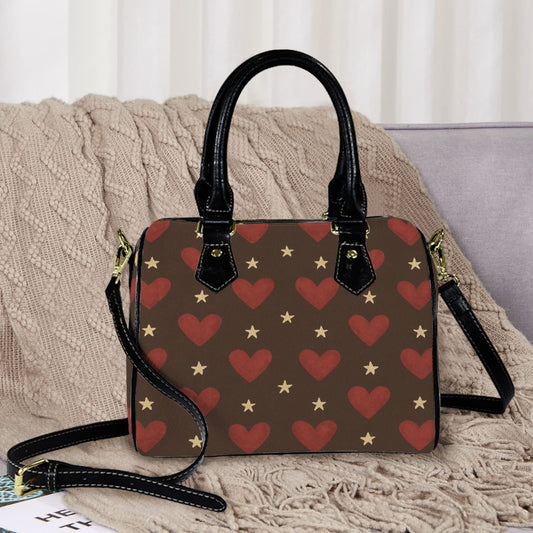 Borsa Satchel mini "Cuoricini"