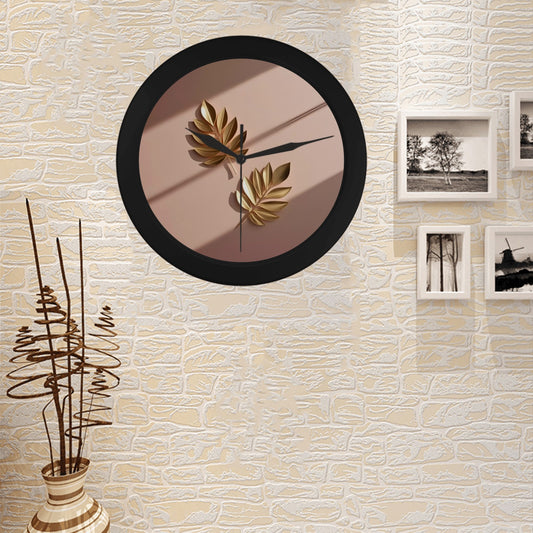 Black Plastic Wall Clock