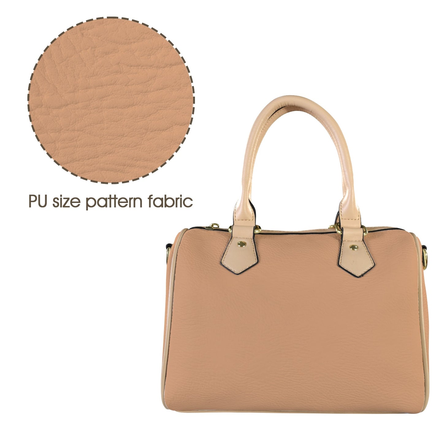 Borsa con manico in tinta unita "Rosa"