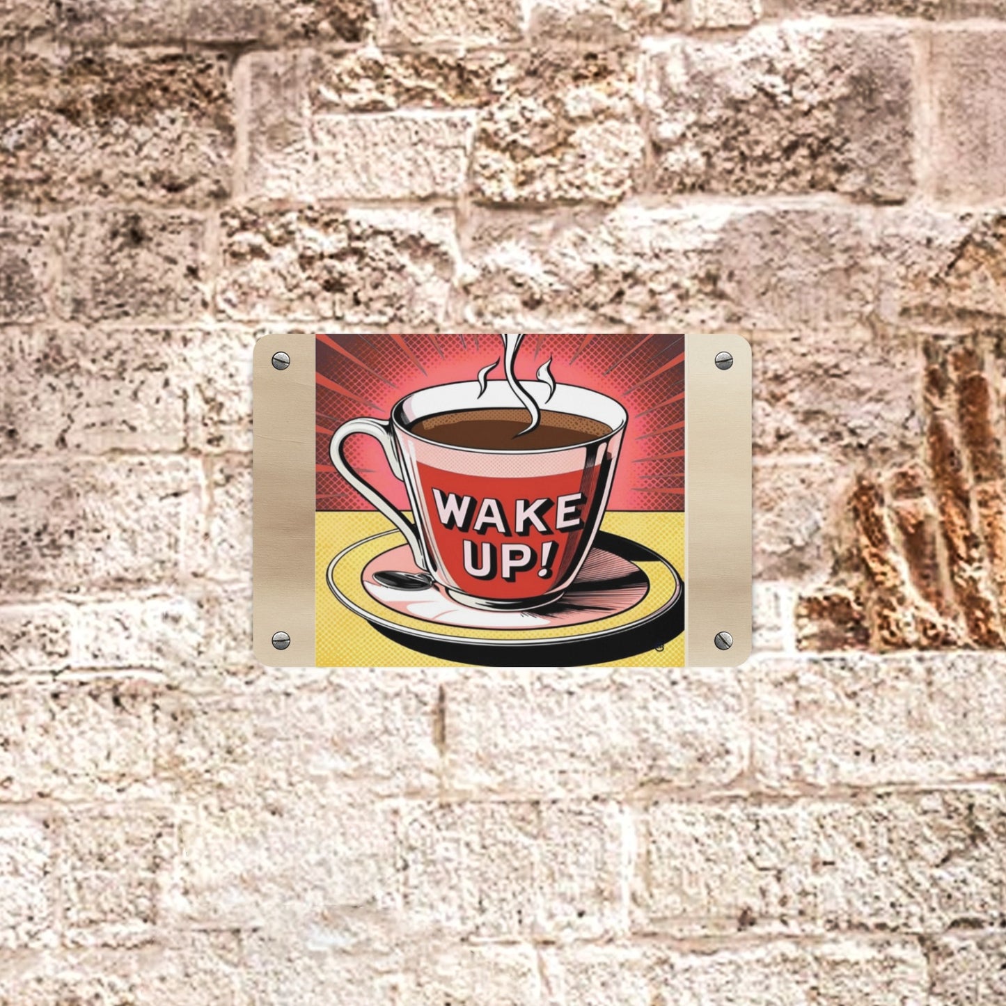 Cartello in metallo "Coffe"