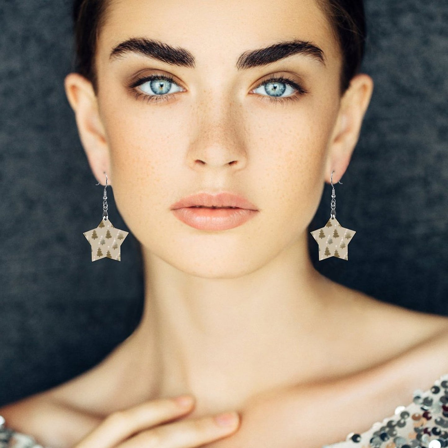 Orecchini pendenti in legno di design