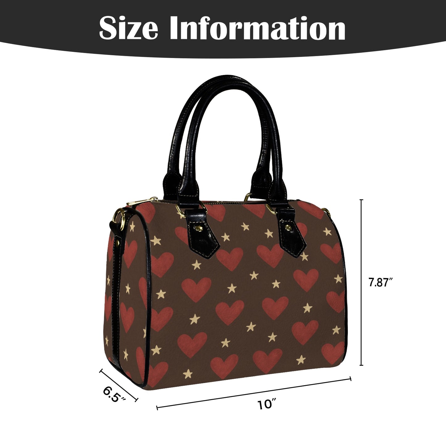 Borsa Satchel mini "Cuoricini"