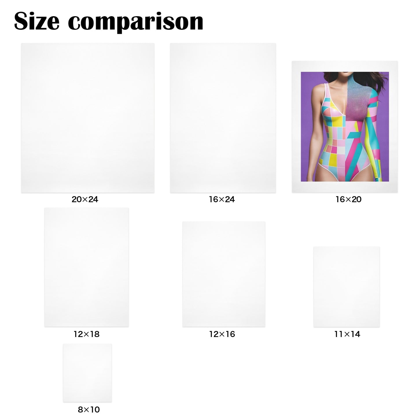 Trittico Artistico, stampe su tela "Pop Art"