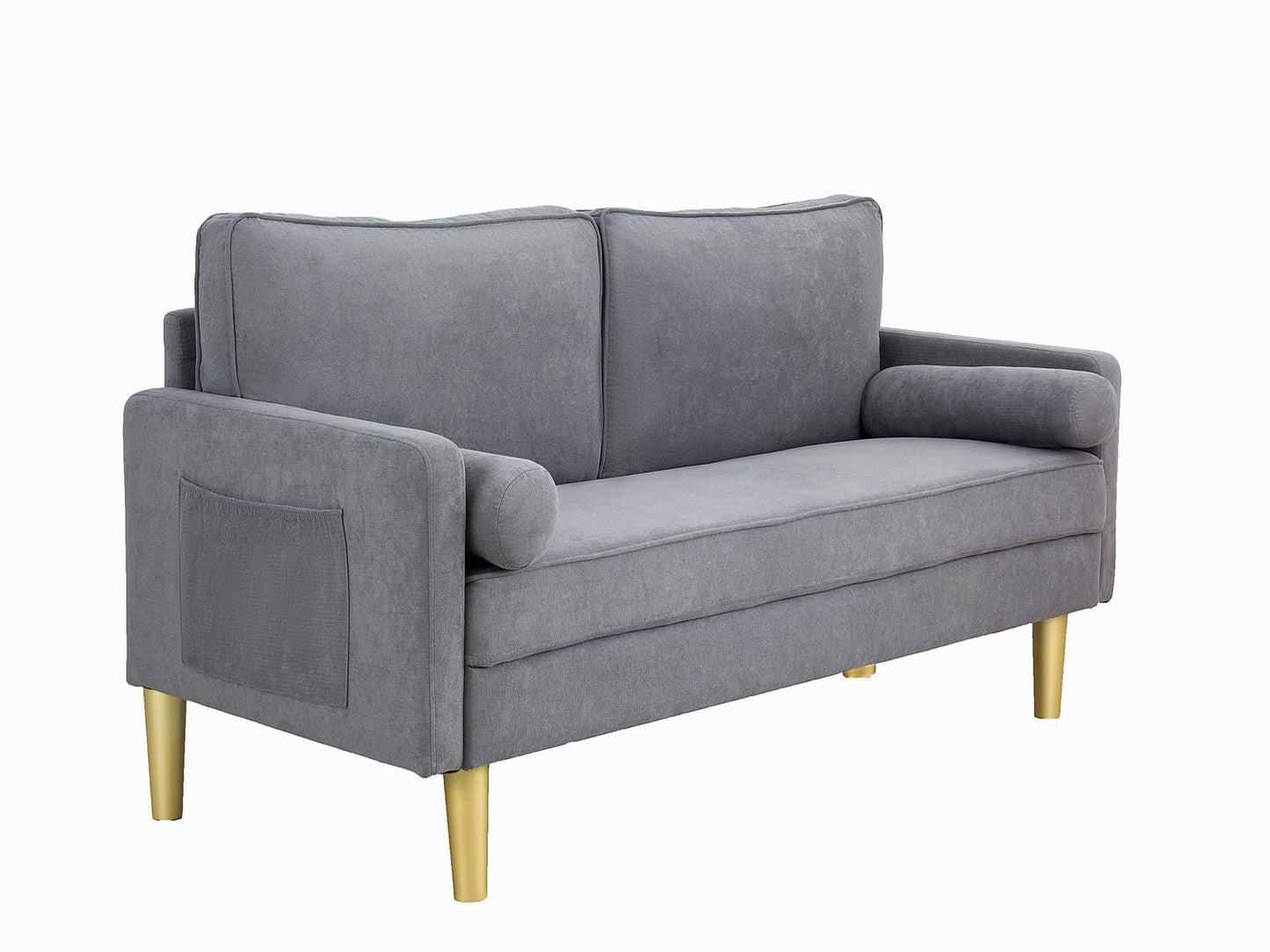 Divano in lino con 2 cuscini,  moderno ed elegante