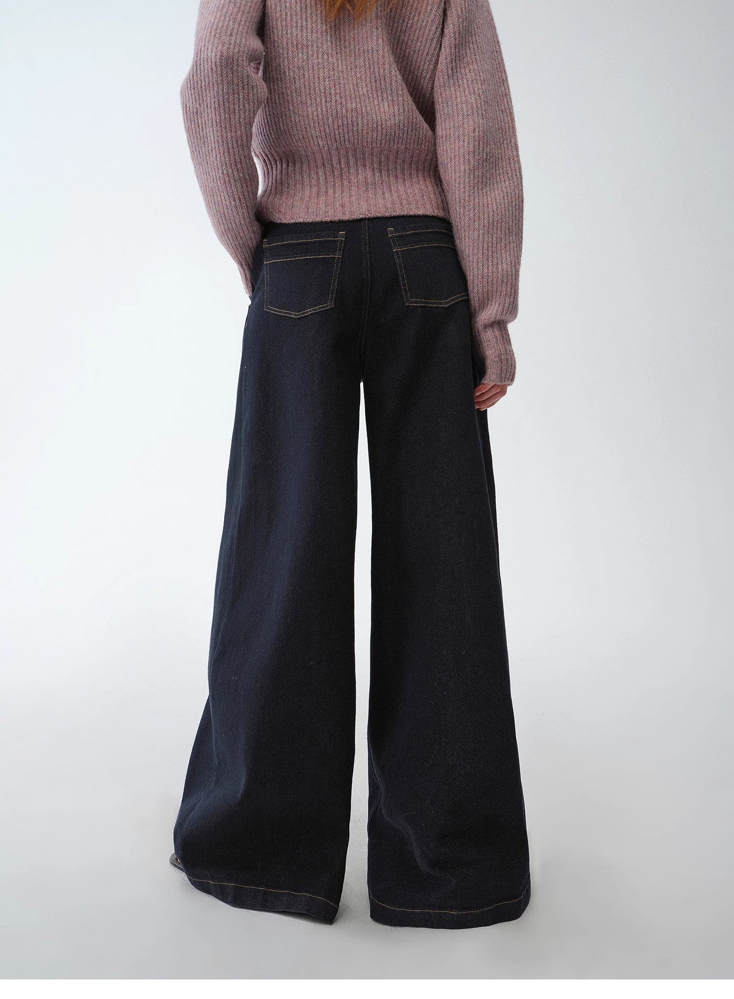 Jeans larghi elasticizzati in lycra vintage "Street Style"