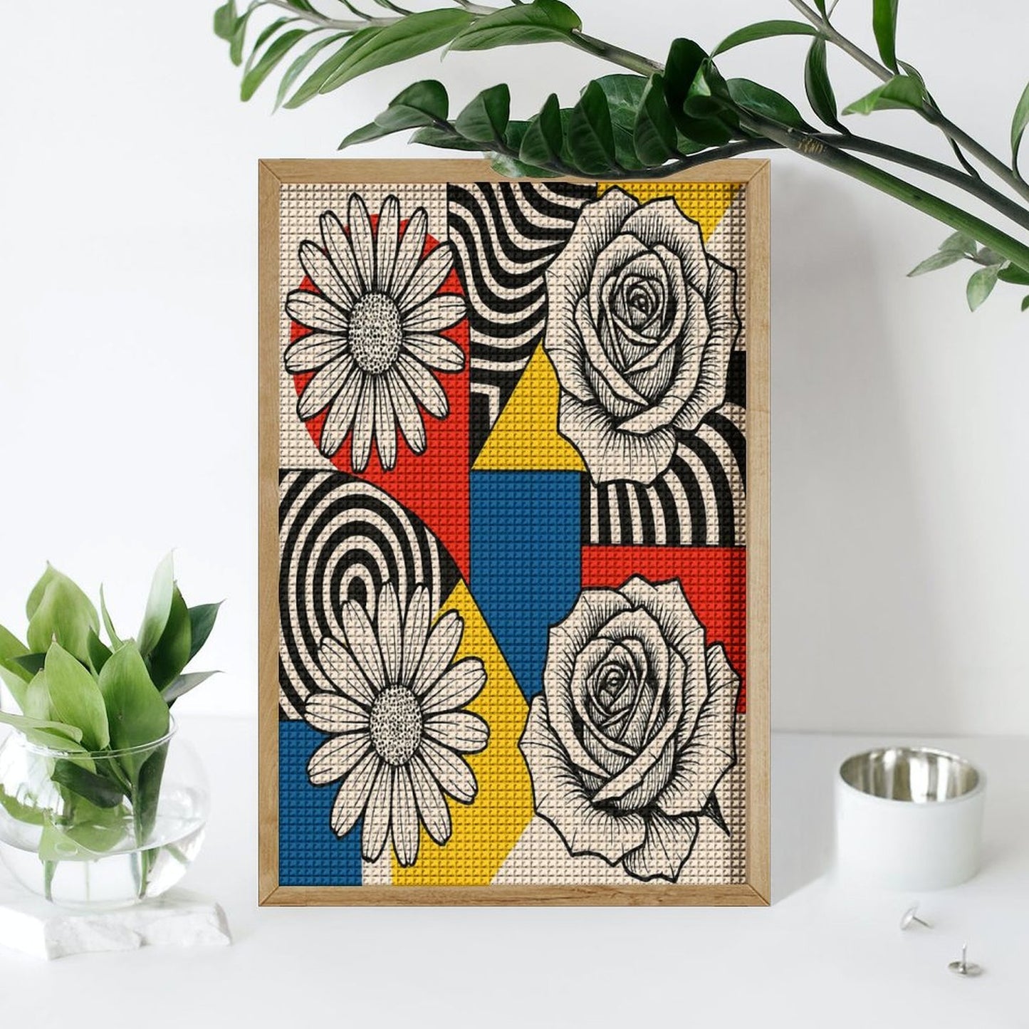 Dipinto a Diamante su tela "Corolle Pop"