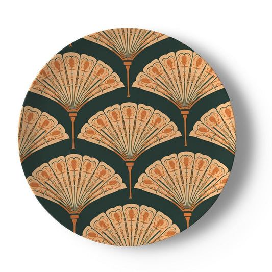 China Plates – Set di Piatti con Ventagli Cinesi