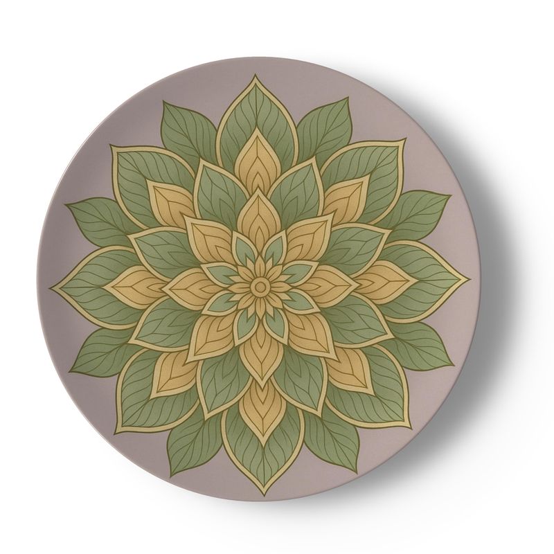 “Mandala d’Autore – Set China Plates da 4 pezzi
