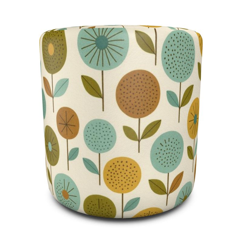 “BloomSphere Pouf – Mid-Century Dream” Design FEI ADLER